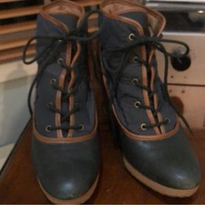 Vintage Rare L.L. Bean Wedge Heeled Duck Bean boots 7.5